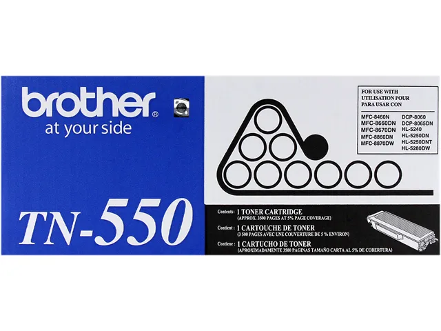 Brother Brother TN550 Black Toner Cartridge (Genuine Brands) 3500 Pages — product photo