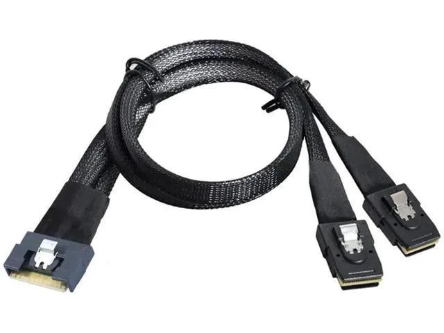 Fervit Fervit SlimSAS SFF8654 8i 4.0 to Dual SAS 8087 Cable .5m 32AWG 24G — product photo