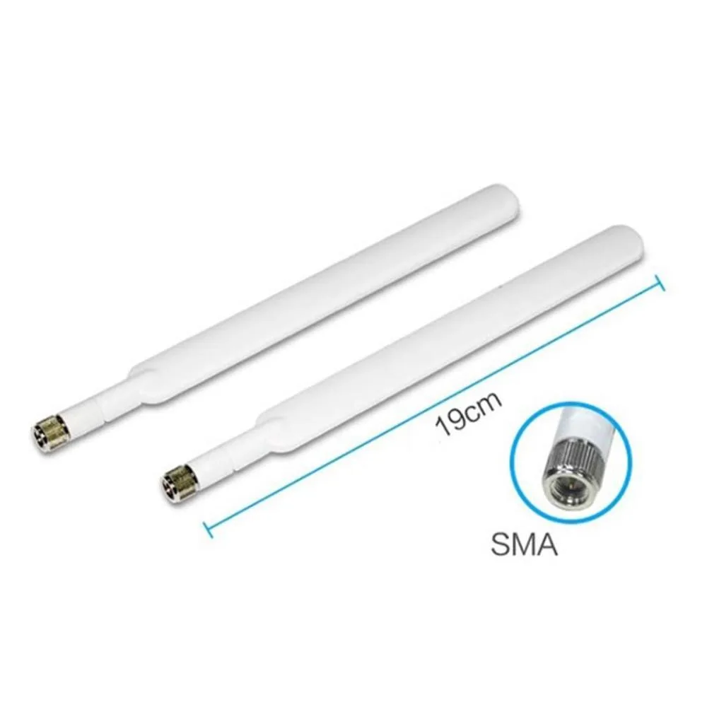 SMA male 4G LTE external antenna, 19 cm vertical rod, black finish