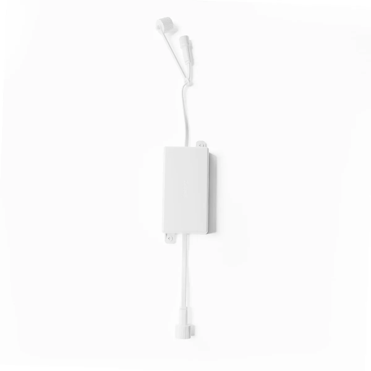 White rectangular driver module with corded electric connection