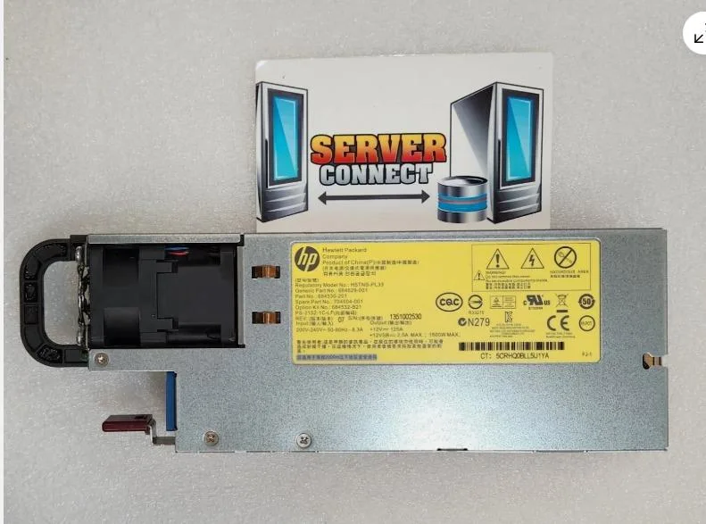 godream godream 1500W power supply HSTNS-PL33 684529-001 684530-201 684532-B21 704604-001 HP DL580 DL560 G9 SL2500 — product photo
