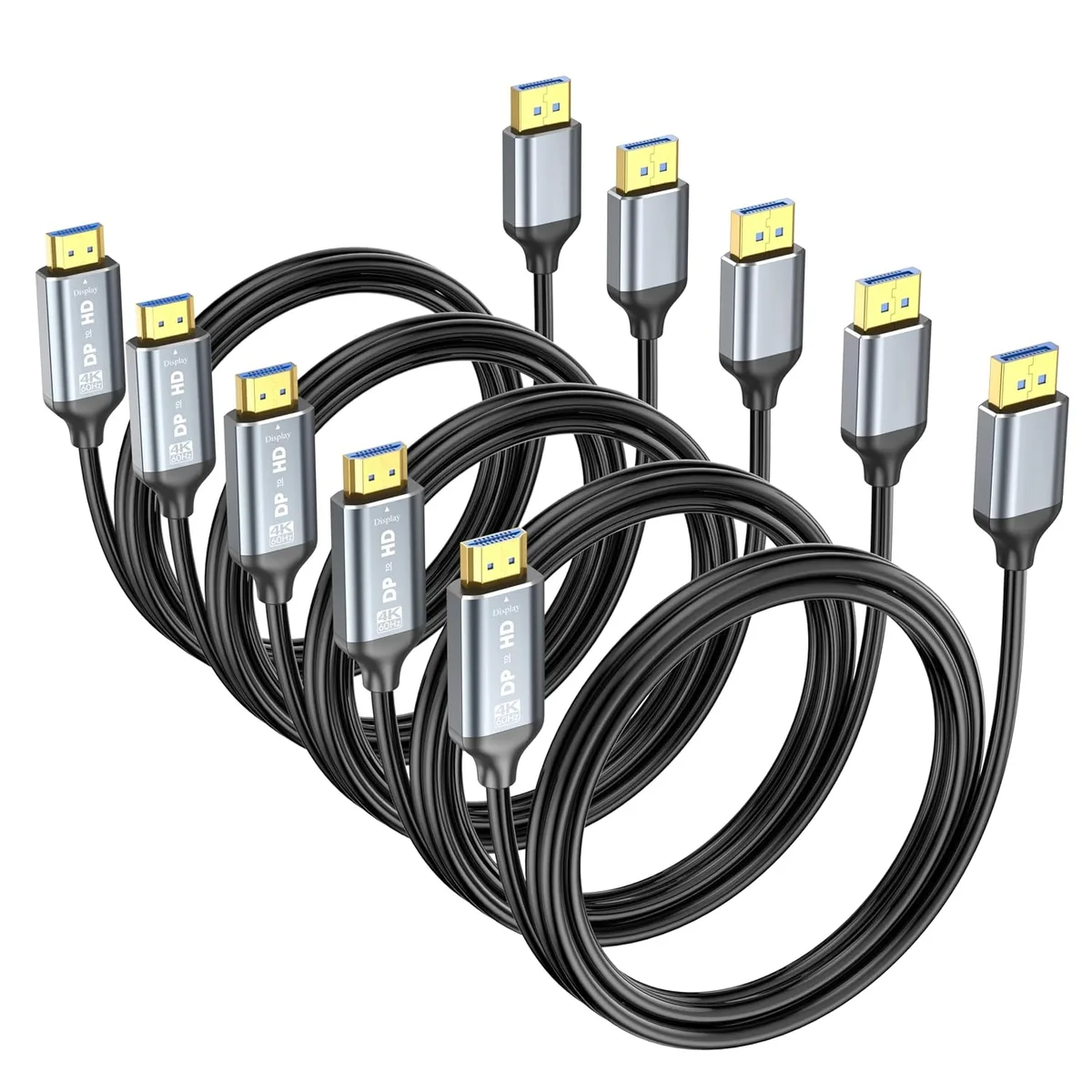 Keyence Keyence DisplayPort to HDMI cable 6 ft 5-pack uni-directional 4K@60Hz — product photo