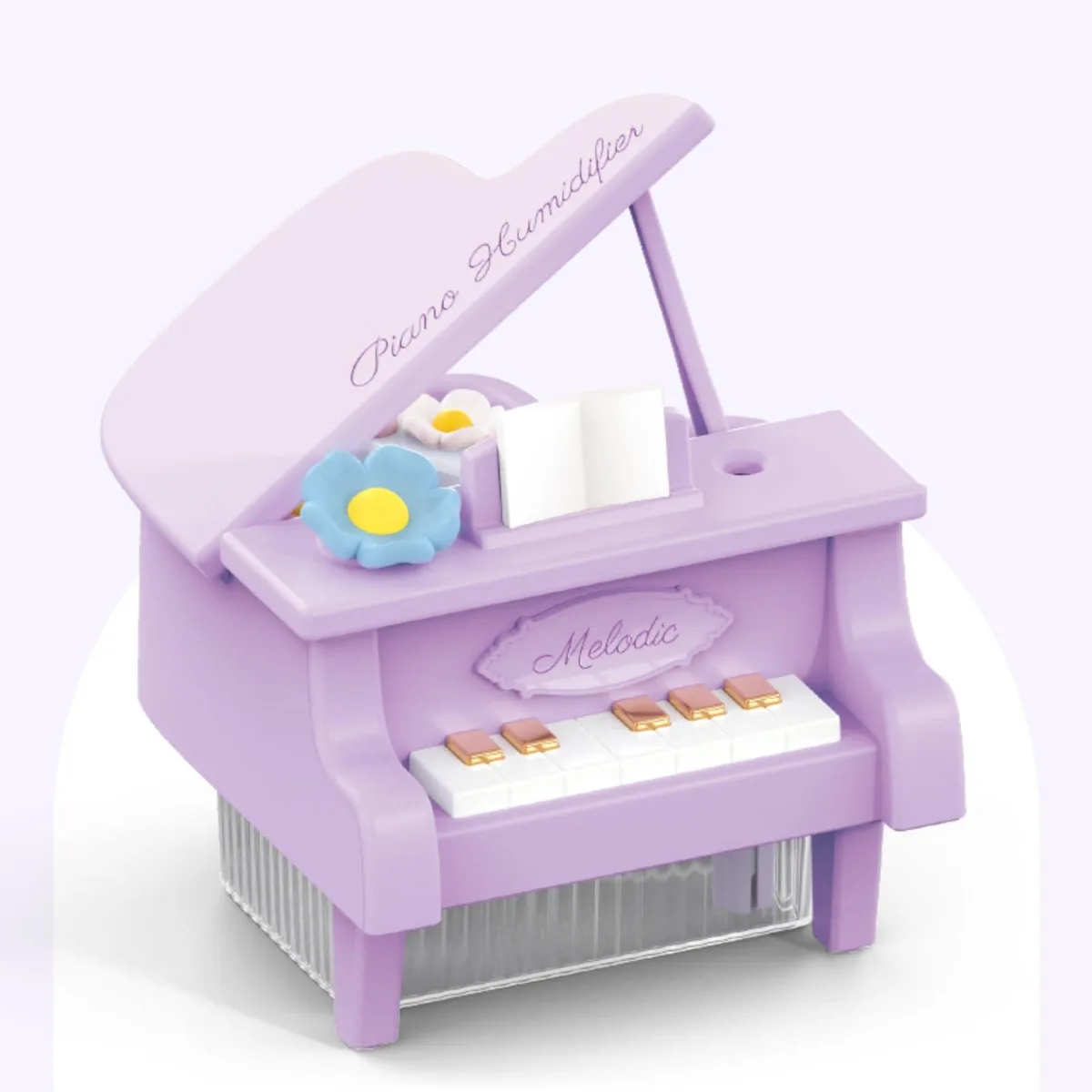  Mini Piano Humidifier 350ml USB Rechargeable Cool Mist — product photo