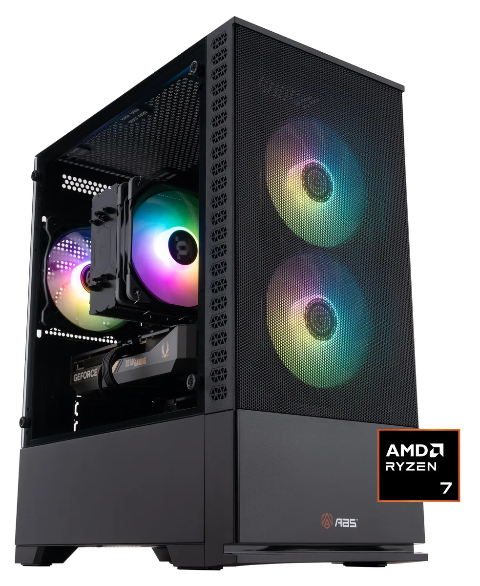 ABS ABS CR9700X5060 Gaming PC Ryzen 7 9700X RTX 5060 32GB 1TB — product photo
