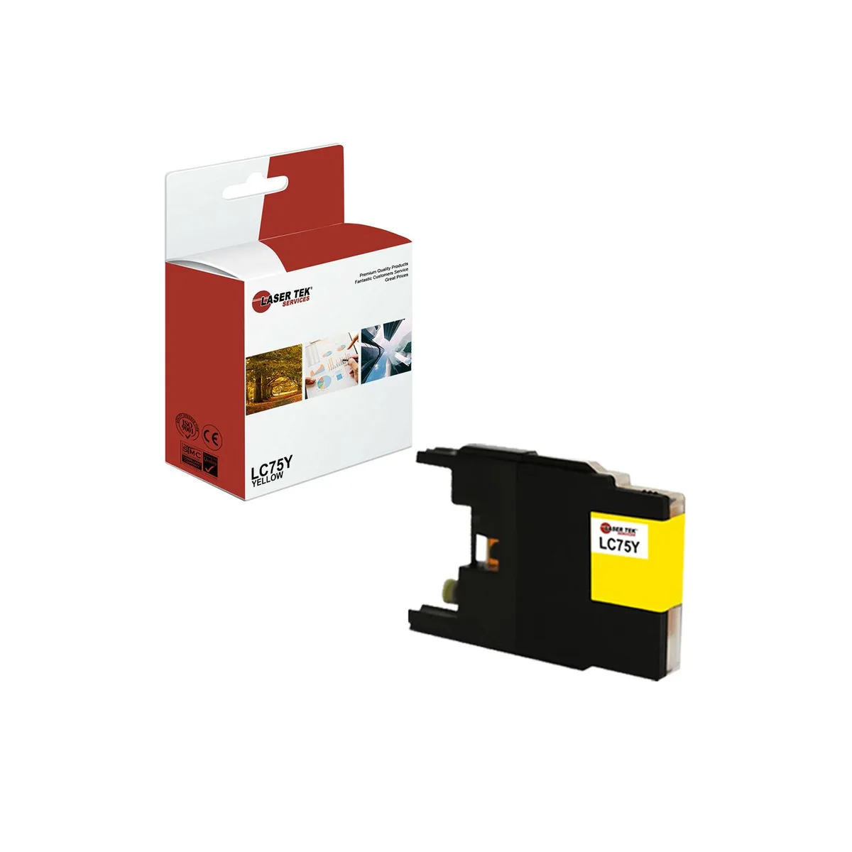 Laser Tek Services Laser Tek Services LC75Y Yellow Ink Cartridge 600 Pages — product photo