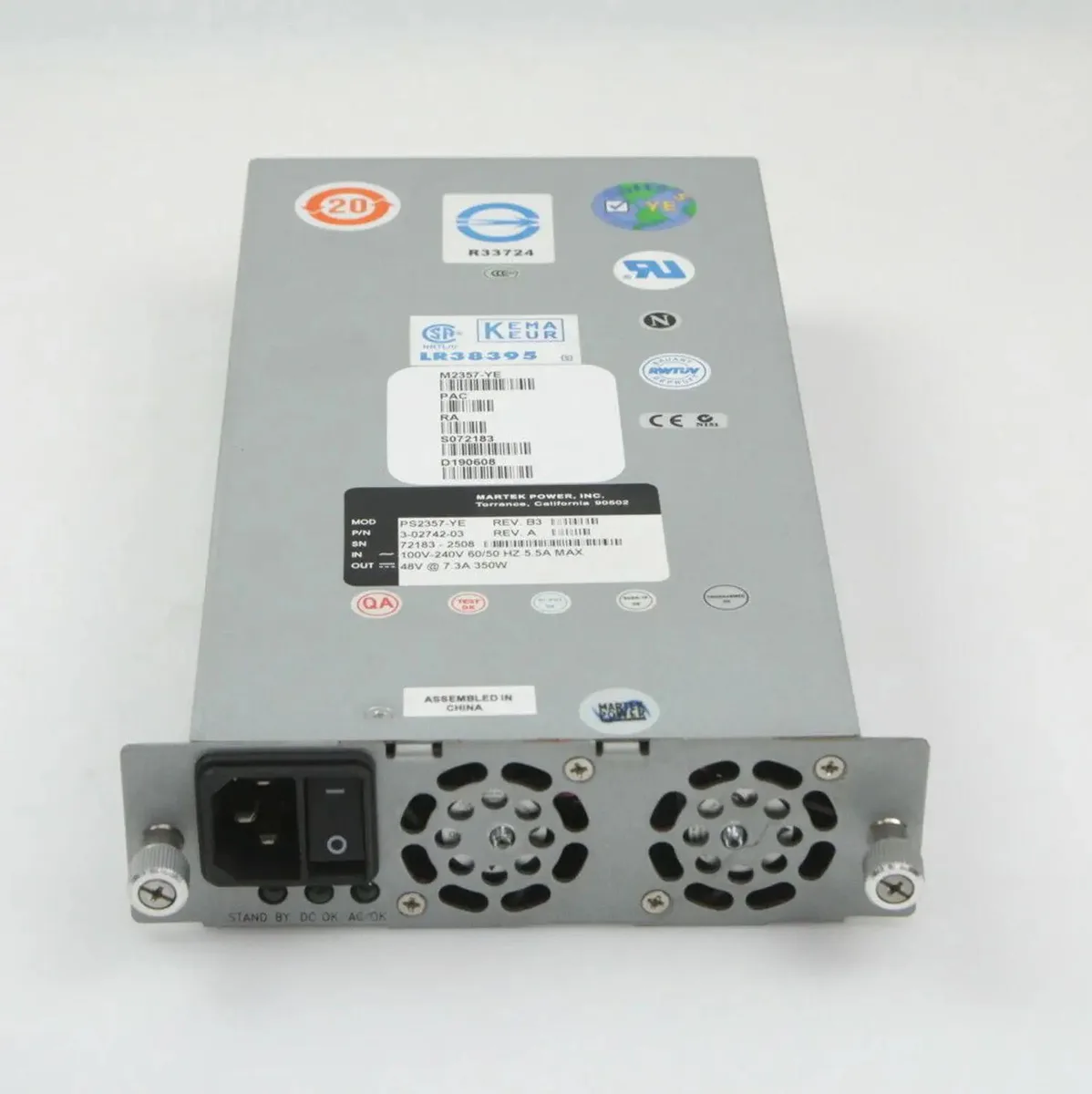 KHACHIMO KHACHIMO ML6000 3-02742-03 YF636 PS2357-YE power supply — product photo