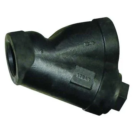 Cast iron Y strainer with stainless steel screen, female NPT ends