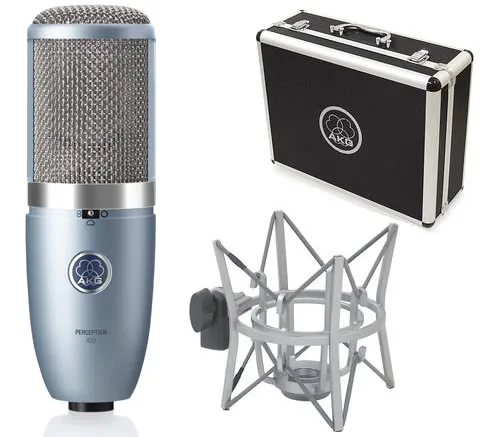 AKG P420 large-diaphragm condenser mic in matte metal finish