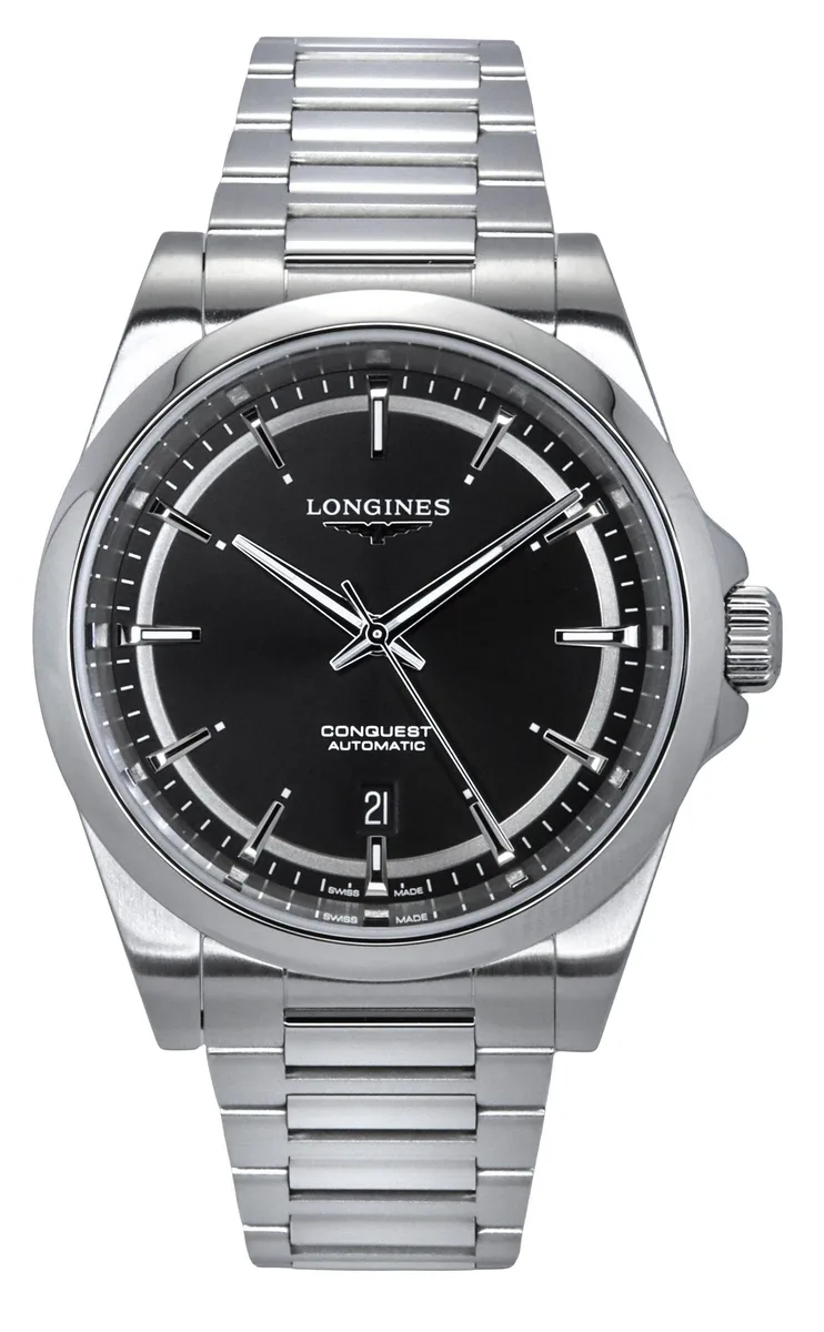 Longines Longines Conquest L3.830.4.52.6 Black Dial Automatic 41mm 100m Watch — product photo
