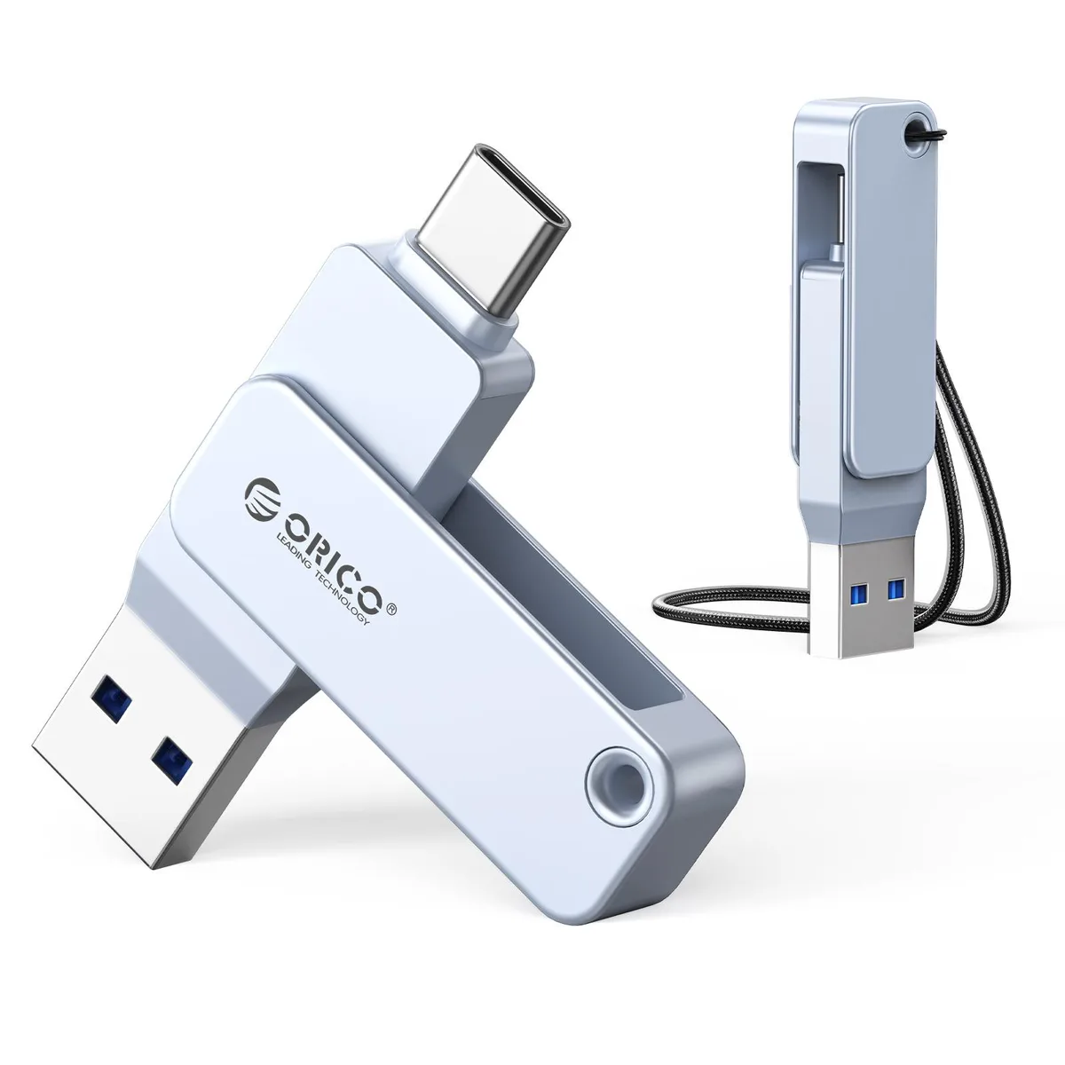 Orico Orico EB05 64GB USB-C USB-A Flash Drive Blue — product photo