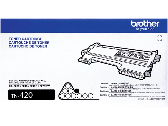 Brother Brother TN420 Black Toner Cartridge 1200 Pages — product photo