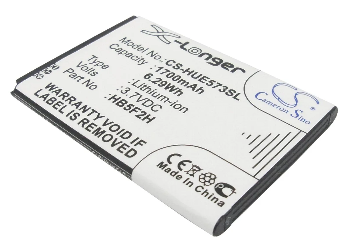 Cameron Sino 1700mAh 6.29Wh Battery HB554666RAW HB5F2H — product photo