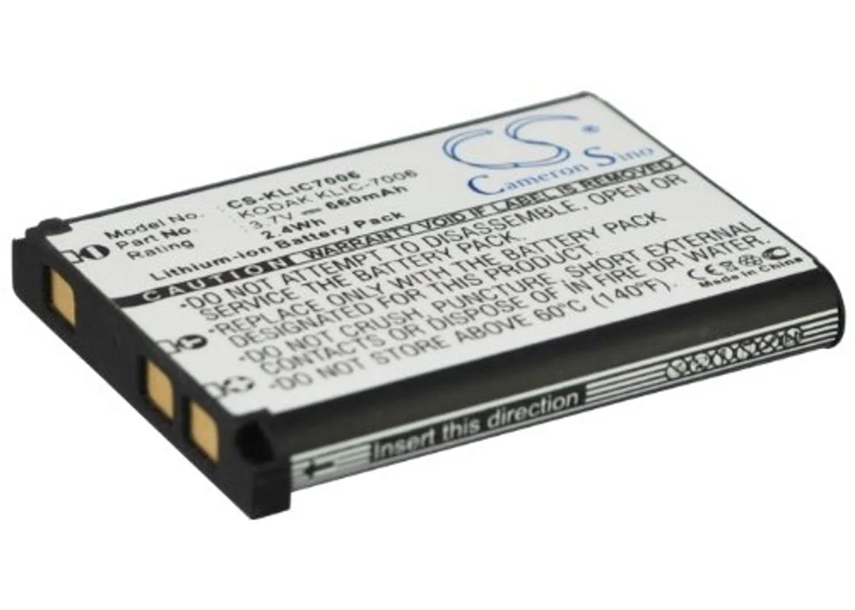  Cameron Sino KLIC-7006 660mAh camera battery — product photo