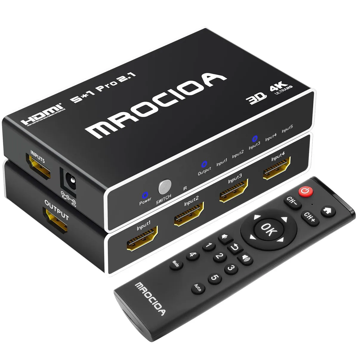 Mrocioa Mrocioa CYD521N 5-port HDMI 2.1 audio switch 8K 60Hz 4K 120Hz ARC — product photo