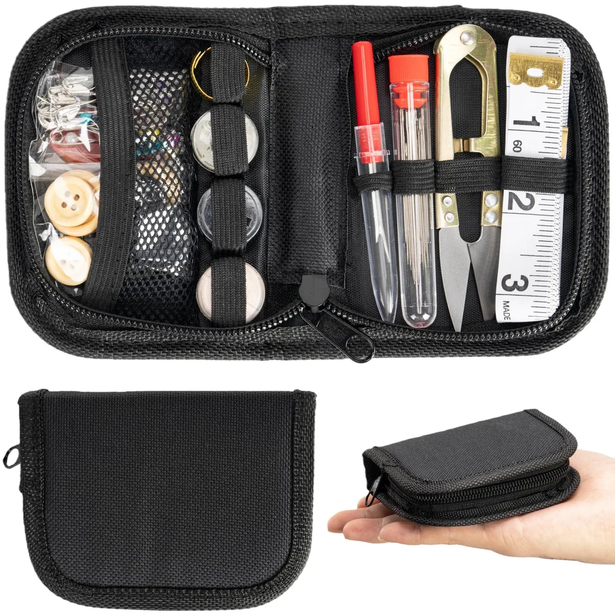  VEPKOIT Military Survival Sewing Kit Black 5.1 x 4.3 in — product photo