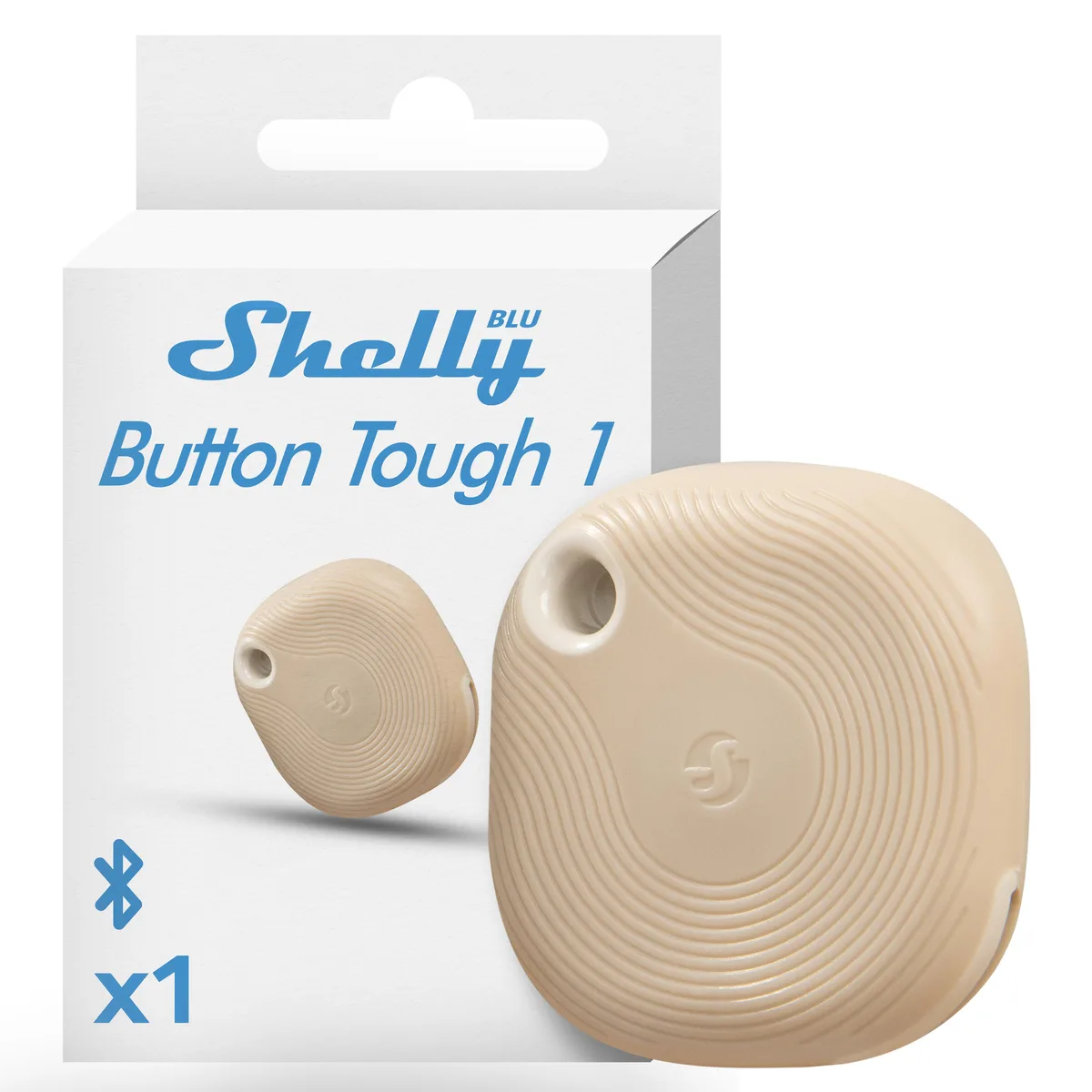 Shelly Shelly Blu Button Tough Mocha IP54 Bluetooth Kit — product photo
