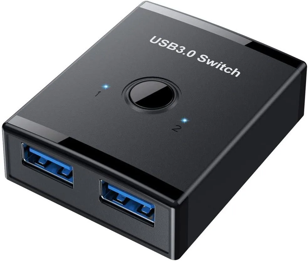 globalcrown globalcrown KVM Switch USB 3.0 Bidirectional 2 to 1 1 to 2 — product photo