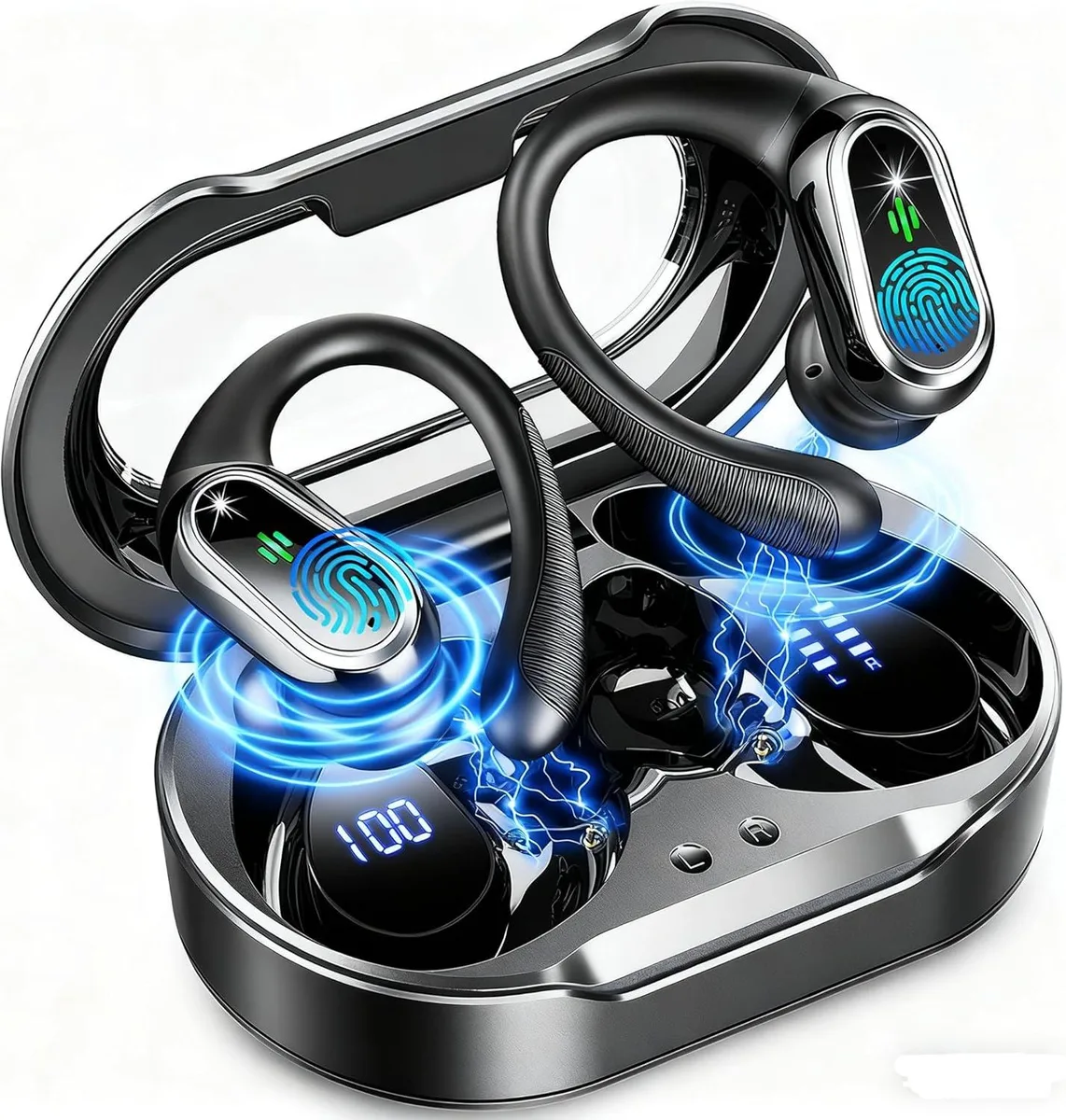 YINGHUA YINGHUA Wireless Earbuds Bluetooth 5.4 50Hrs IP7 Waterproof Earhooks — product photo