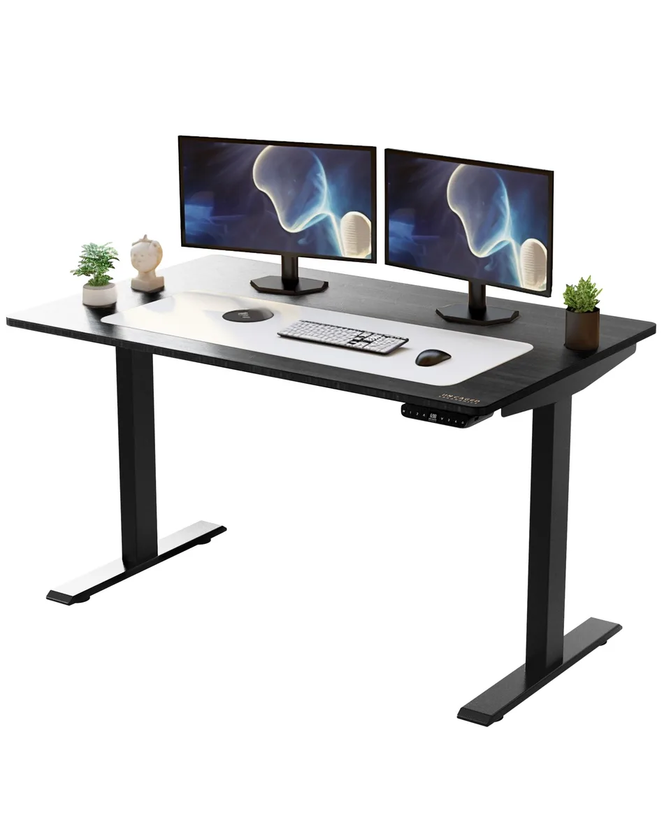 Uncaged Ergonomics Uncaged Ergonomics Rise Up dual motor electric standing desk 48x30" black desktop — product photo