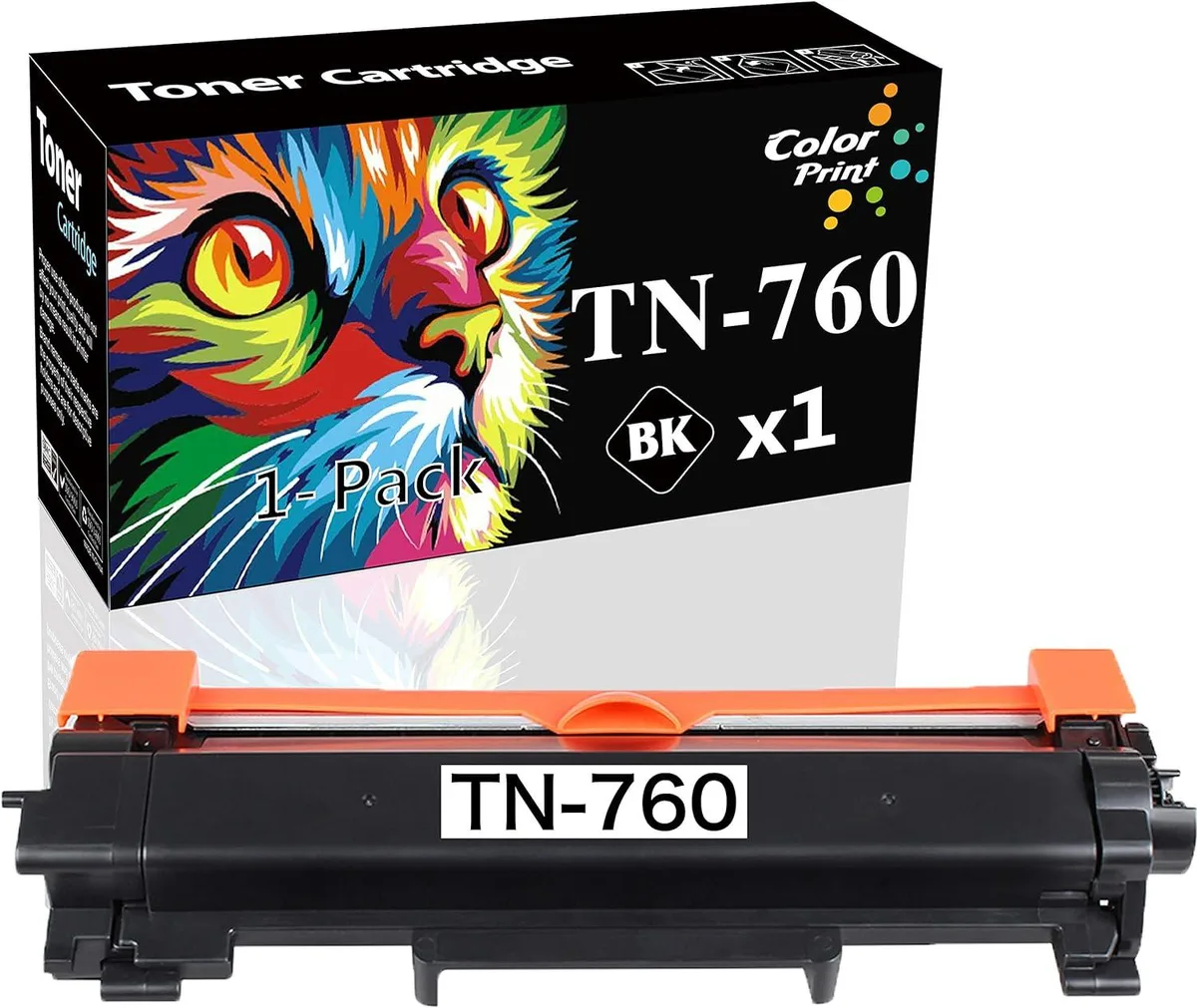 NuoTo NuoTo TN-760 Black Toner Cartridge 3000 Pages — product photo