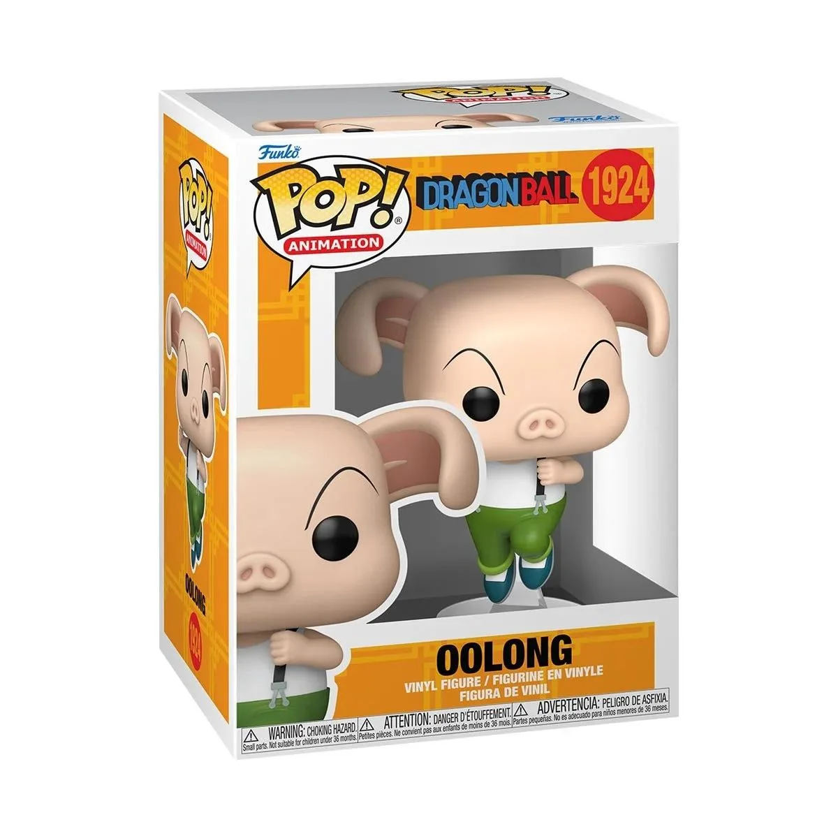 Funko Pop vinyl figure of Oolong in black outfit with suspenders