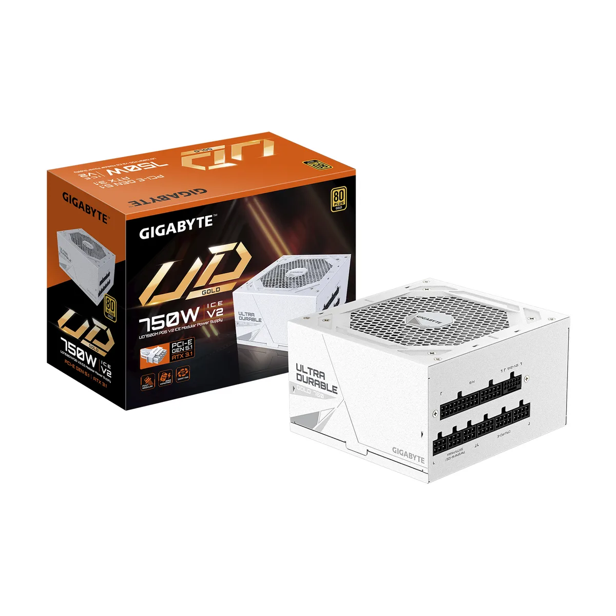 GIGABYTE GIGABYTE GP-UD750GM PG5 ICE 750 W power supply — product photo