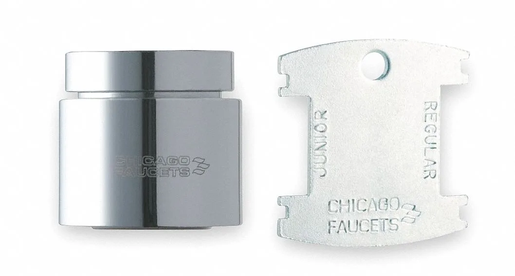 Chrome spray outlet with female 13/16-24 threads