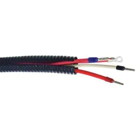 Black corrugated polyethylene tubing, split lengthwise, 25 ft coil