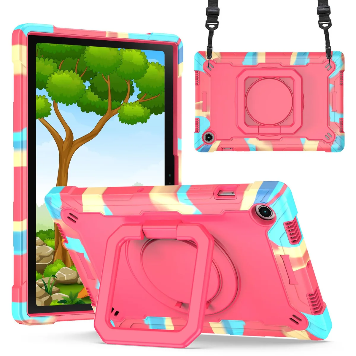 anicestore anicestore Galaxy Tab A8 10.5 Case SM-X200/205/207 Rainbow/Pink — product photo