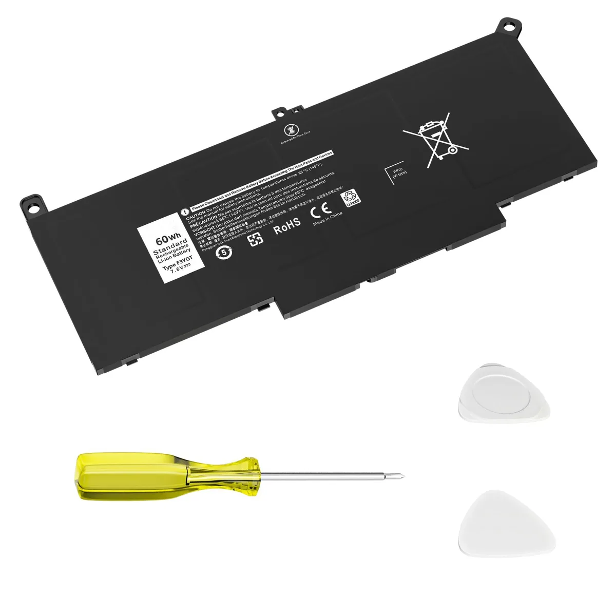 No Sew No Sew F3YGT laptop battery 7.6V 60Wh 4-cell — product photo