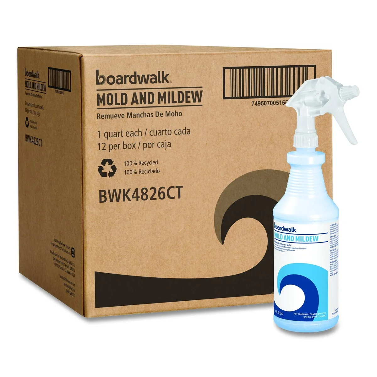 Boardwalk Boardwalk Mold and Mildew Remover Cleaning 32 oz 12/Carton — product photo