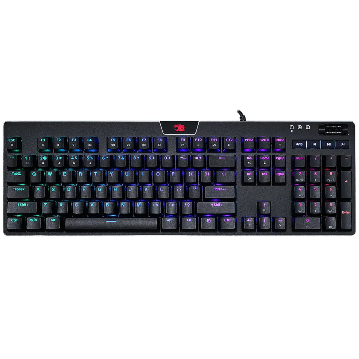 iBUYPOWER iBUYPOWER MEK 4 Mechanical Keyboard Brown Switches RGB Media Controls — product photo