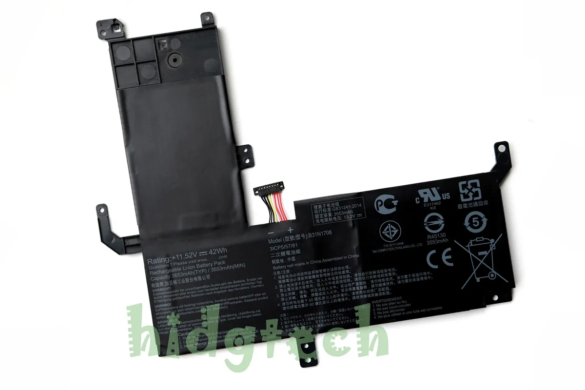 Beisite Beisite B31N1708 42Wh 11.52V laptop battery for Asus VivoBook Flip TP510 series — product photo
