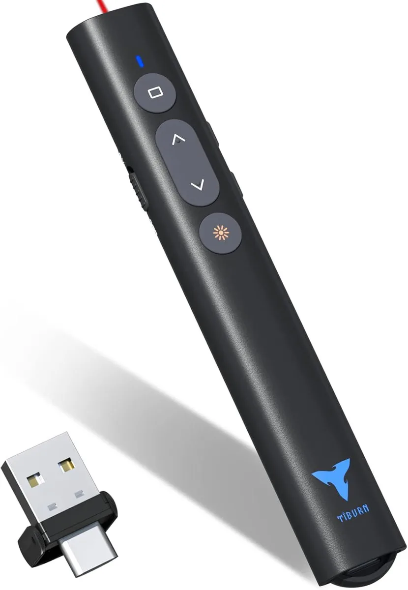 TIBURN TIBURN 071 Presentation Clicker USB/USB-C 100 ft — product photo