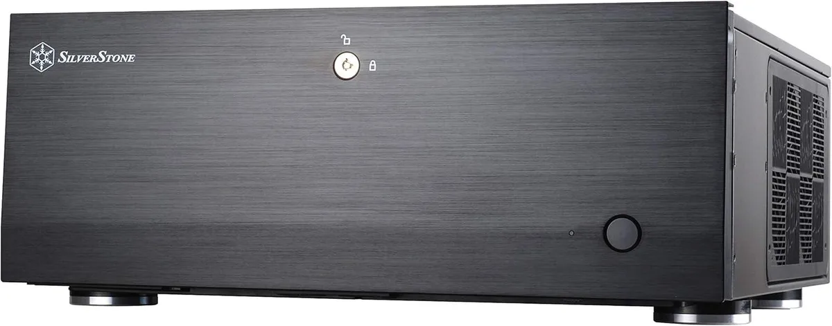 Silverstone GD07B server chassis, desktop form factor, lockable aluminium front panel