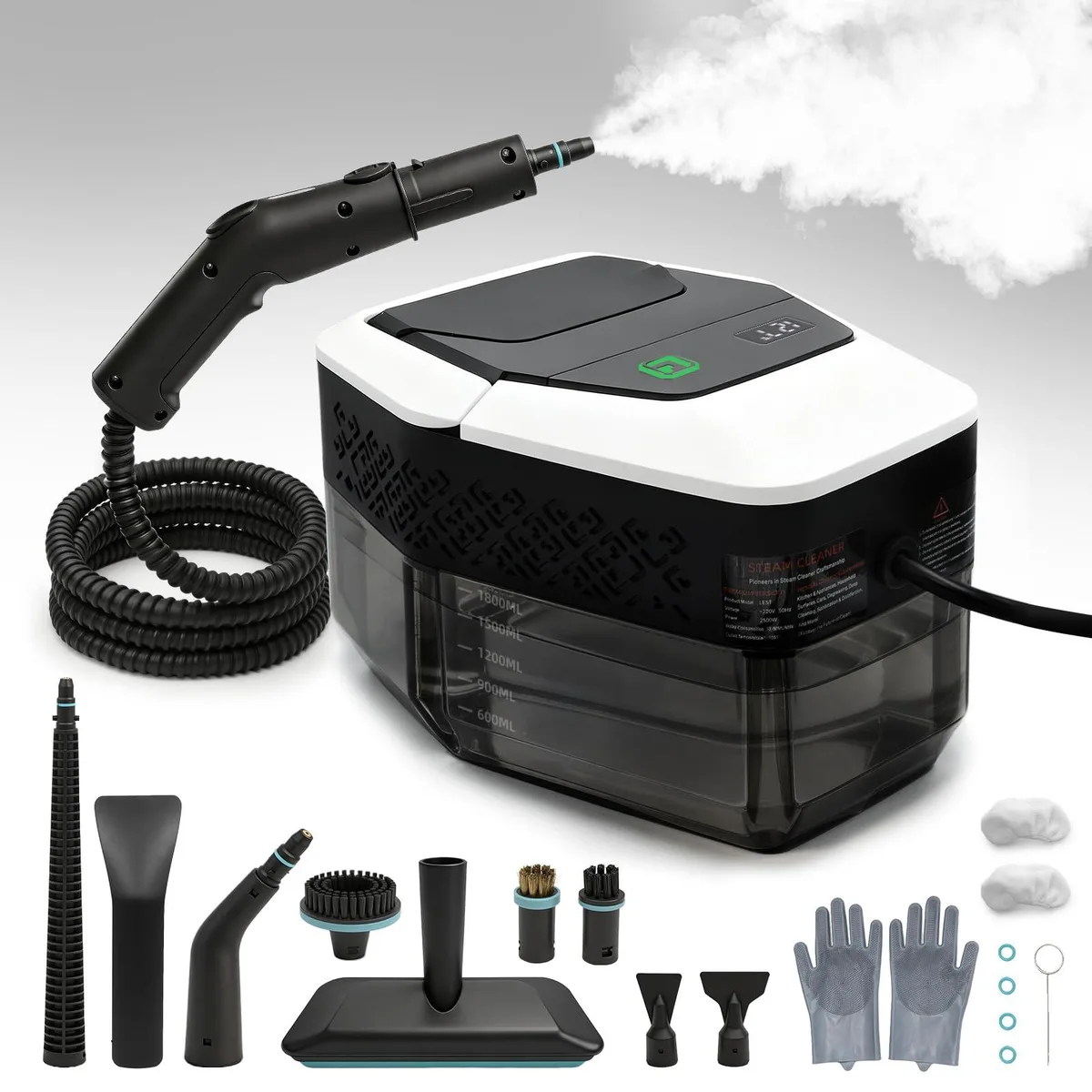  Hamilton Beach 26HHSCWh steamer, 4 bar, 800 W, 1.8 L, 20 accessories — product photo