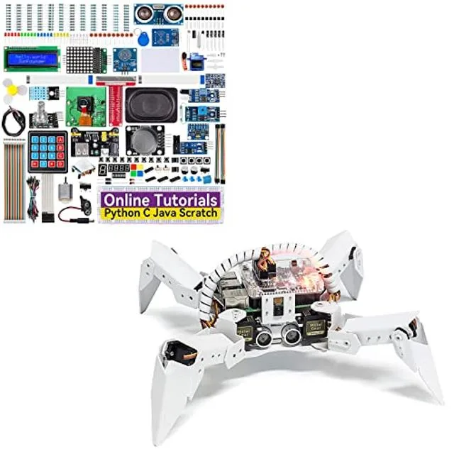 Sunfounder Sunfounder Raspberry Pi Ultimate Kit with PiCrawler AI Robot 337 components 131 projects — product photo