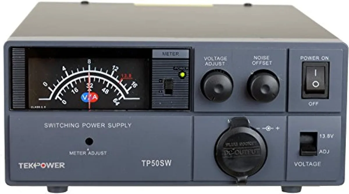 Tekpower TekPower TP50SW 50A 13.8V DC Power Supply with Cigarette Plug — product photo
