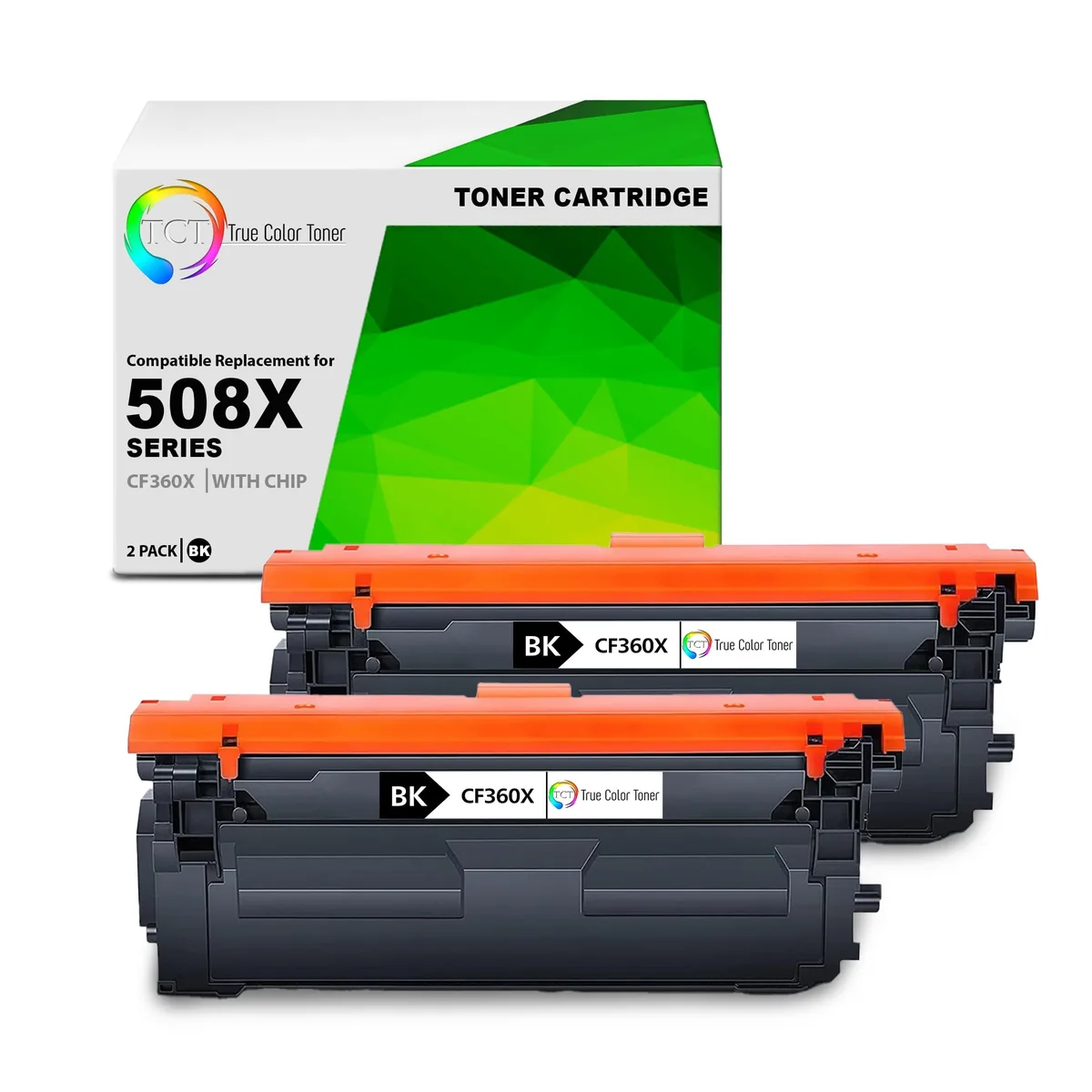 True Color Toner True Color Toner CF360X Black Toner Cartridge 2 Pack — product photo