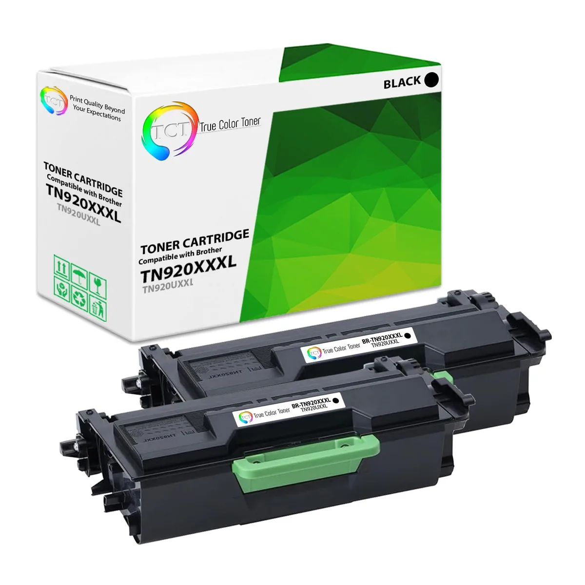 TCT TCT TN920UXXL Super High Yield Toner Cartridge 2 Pack Black 18000 Pages — product photo