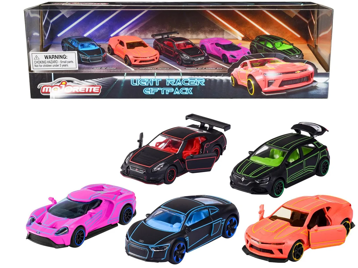 Majorette Majorette Light Racer Giftpack 2023 5-Piece 1/64 Diecast Car Set — product photo