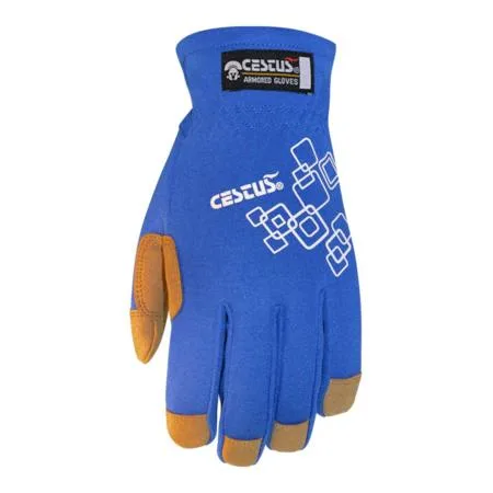 Cestus RUM 6013 L work gloves with synthetic leather palm and breathable back