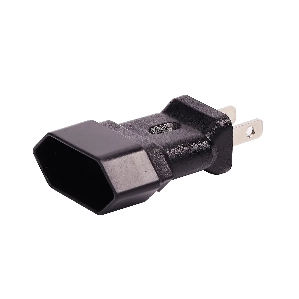 TeKit TeKit USA 2-Pin Male to EU 2-Pin Female Adapter 10A 250V Space Gray — product photo