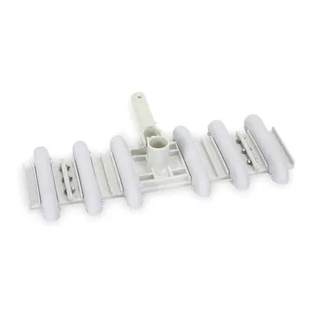 White flexible pool vacuum coupling 19 in long 10 in wide