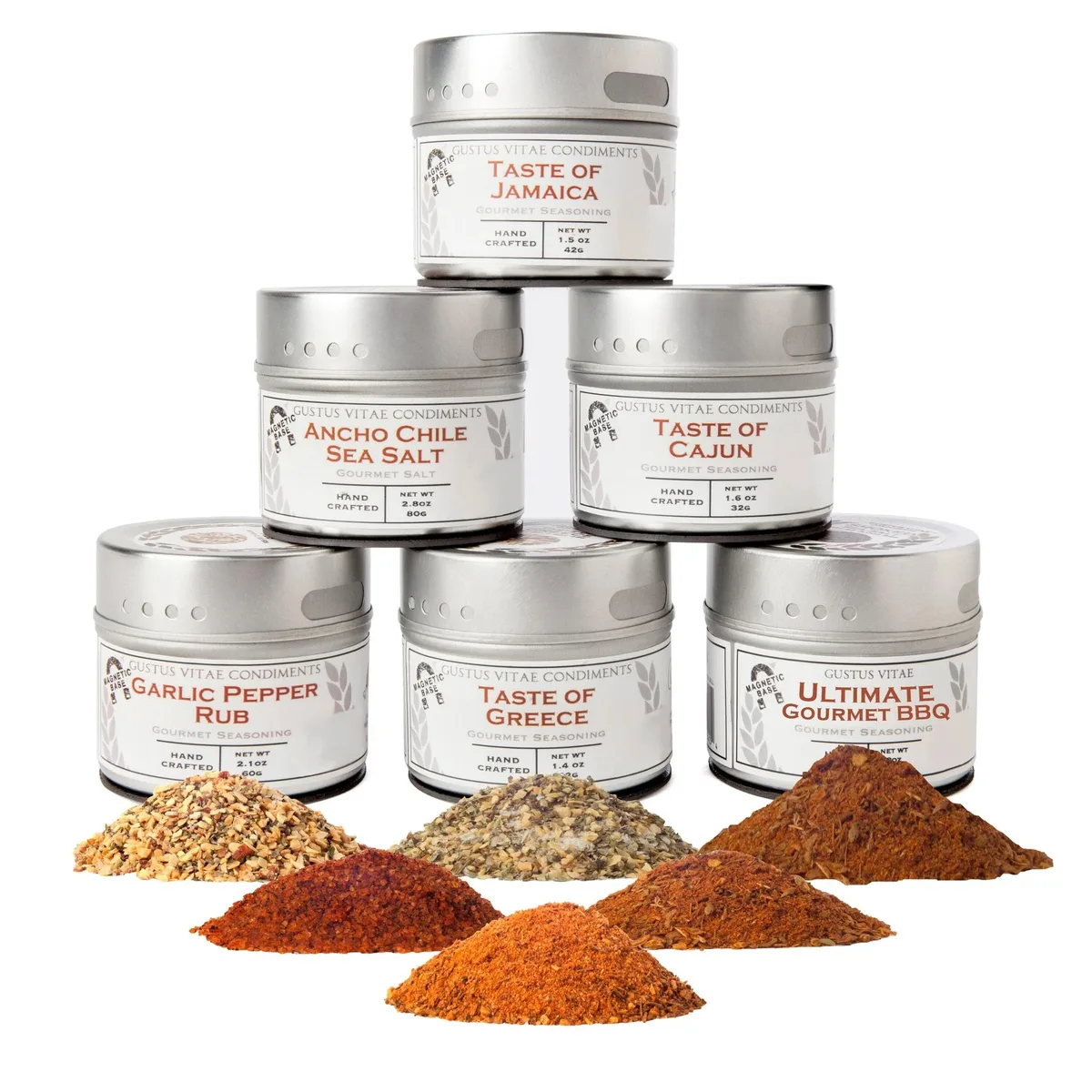 Gustus Vitae Condiments Gustus Vitae Condiments Ultimate Gourmet BBQ Collection 6 Tins — product photo