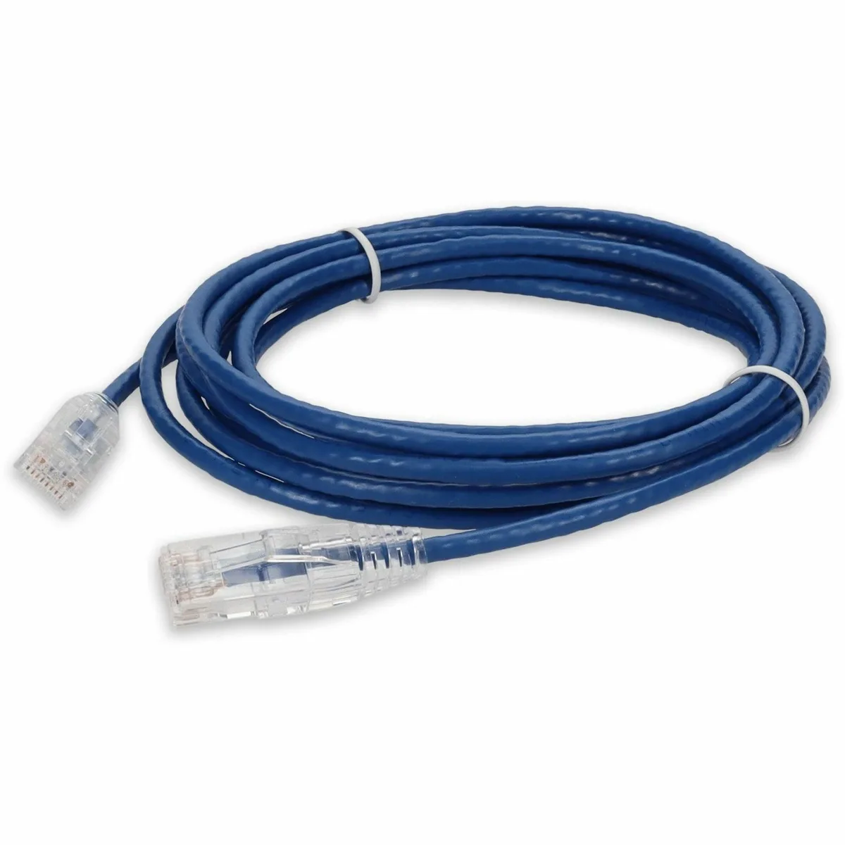 Blue Cat6a UTP patch cable, 3 ft, RJ45 ends
