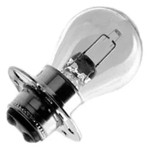 Small clear glass S-8 incandescent bulb with P30d prefocus base