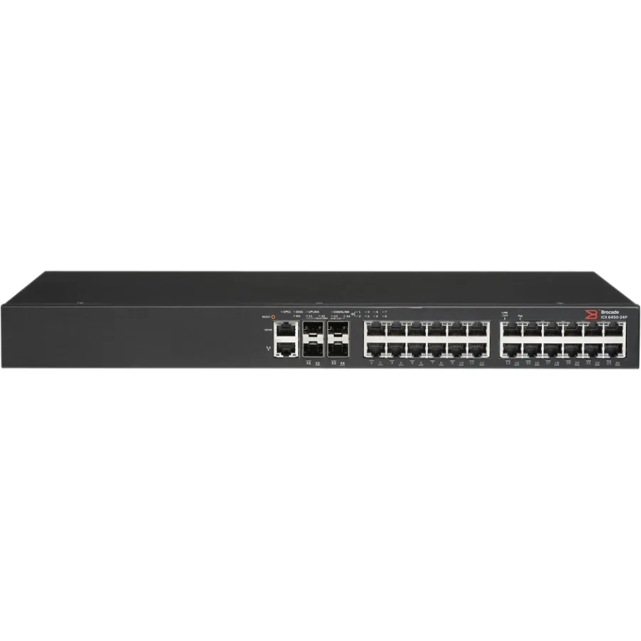 Brocade Brocade ICX6450-24P 24-port network switch — product photo