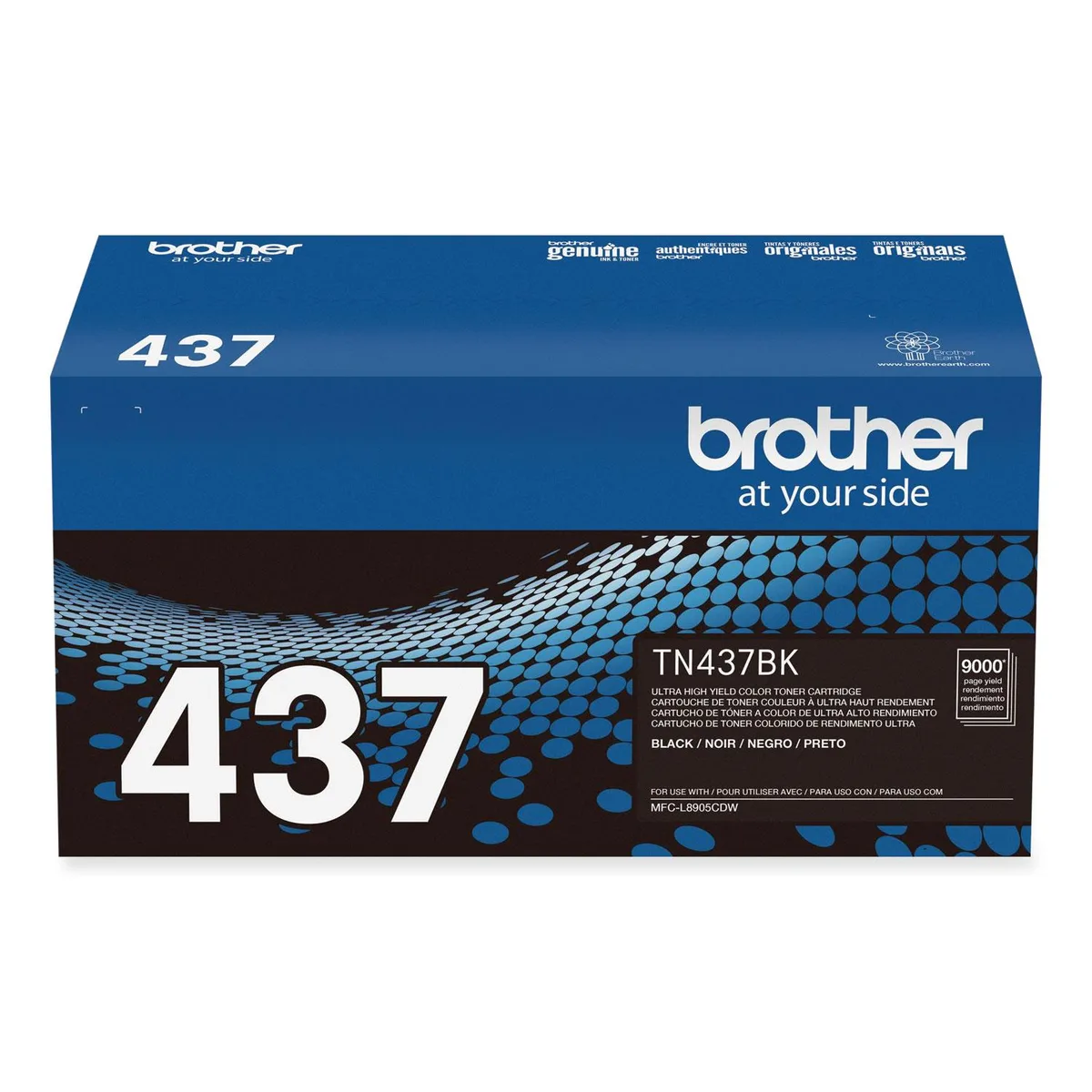 Brother Brother TN437BK Ultra High-Yield Toner 9000 Page-Yield Black toner cartridges (genuine brands) — product photo