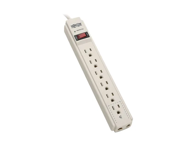Tripp Lite Tripp Lite TLP604TEL 6-outlet surge protector 4 ft cord 790 joules — product photo